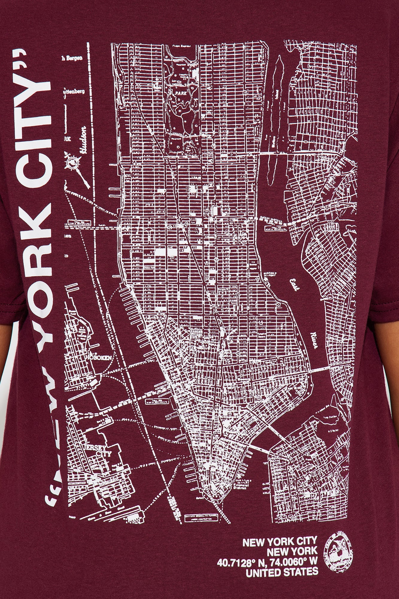 Destination NYC Graphic T-Shirt - Burgundy