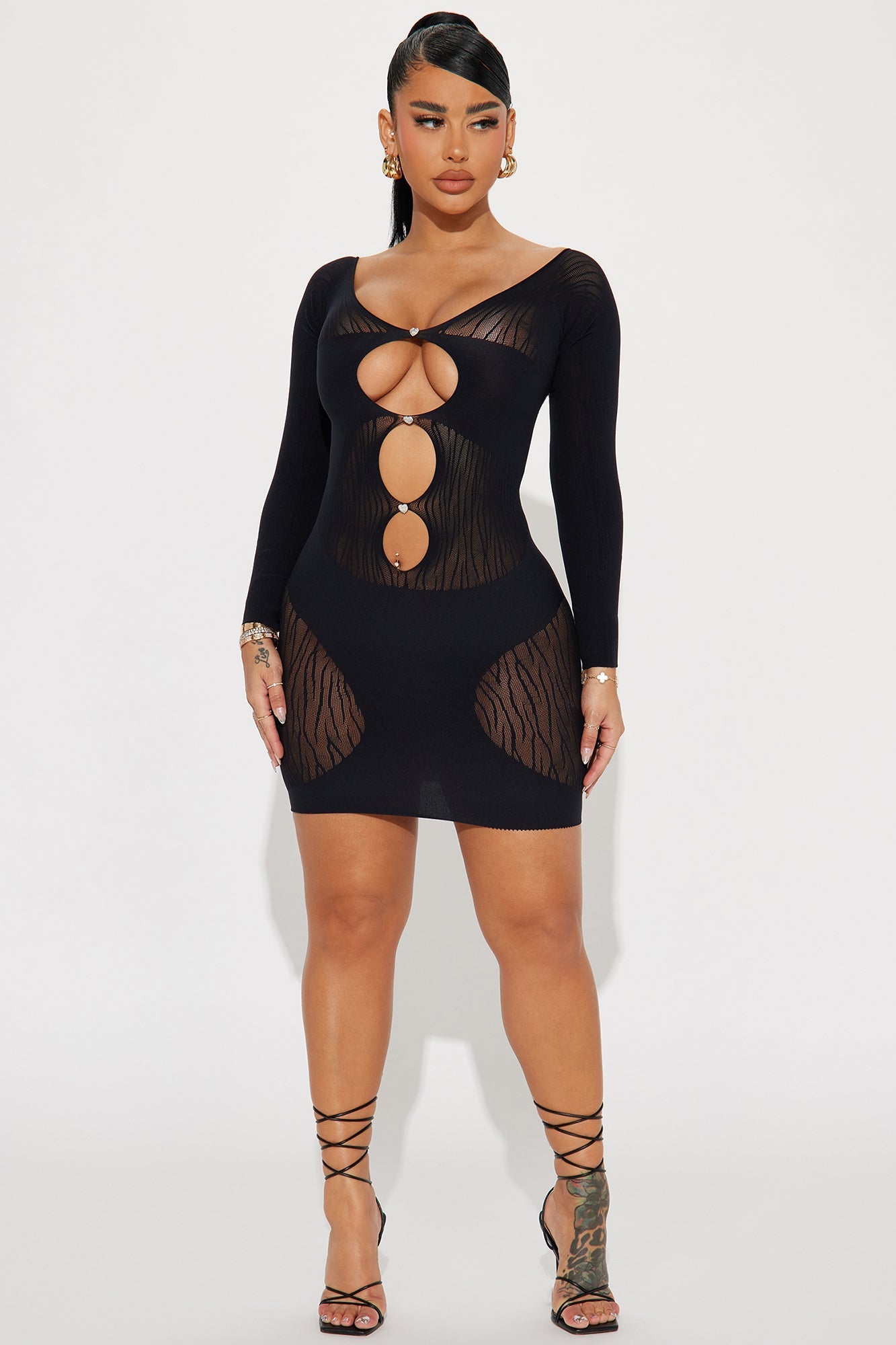 Alexis Seamless Mini Dress - Black