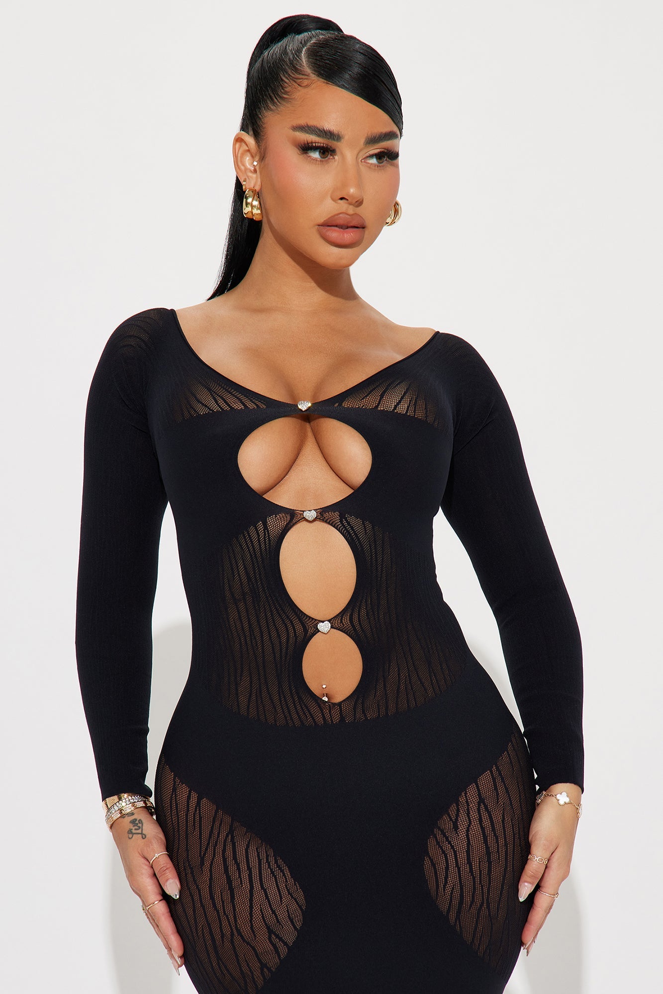 Alexis Seamless Mini Dress - Black