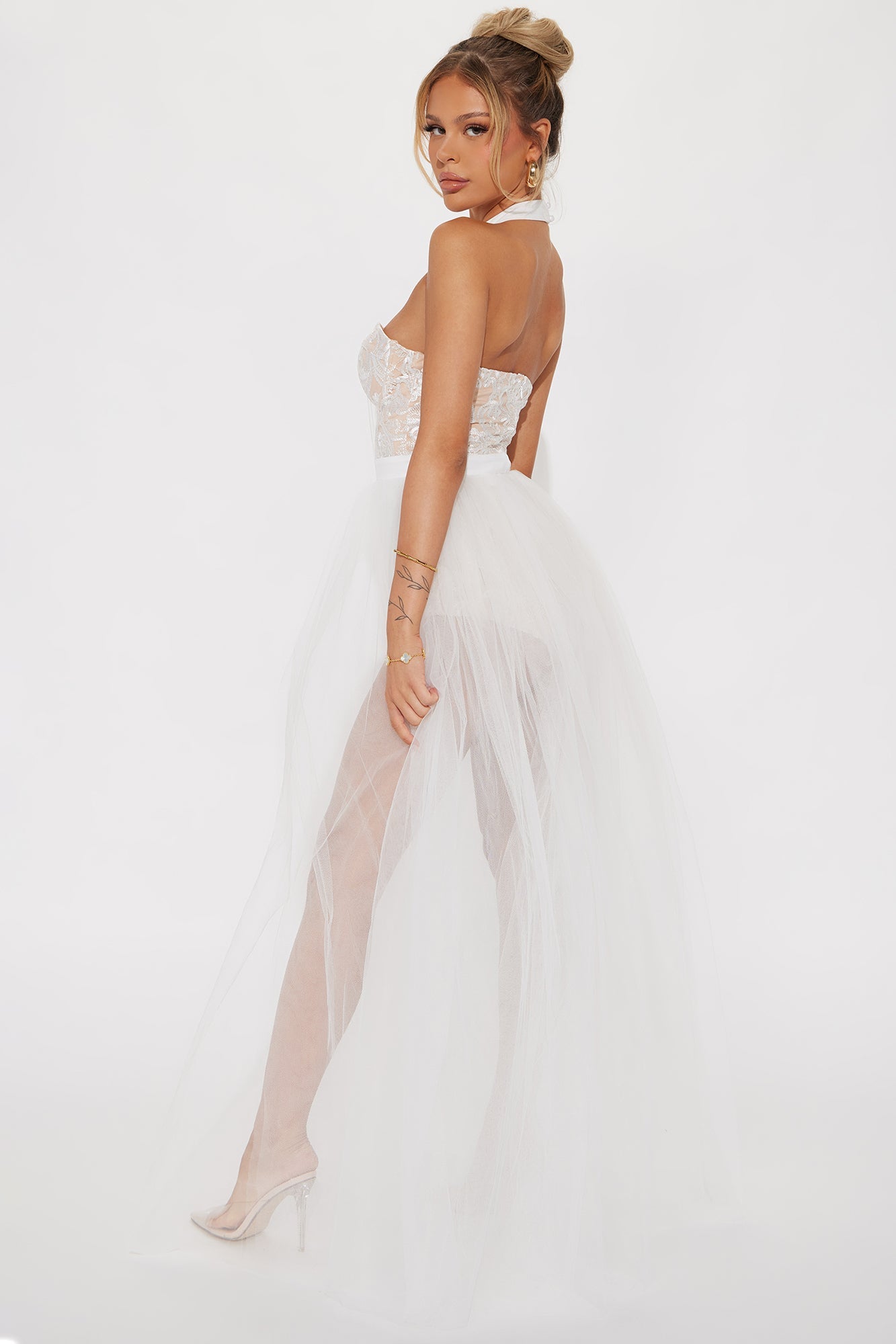 Bride Jackpot Tulle Gown - White