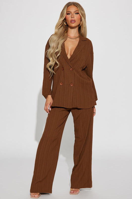 Remy Pant Set - Brown
