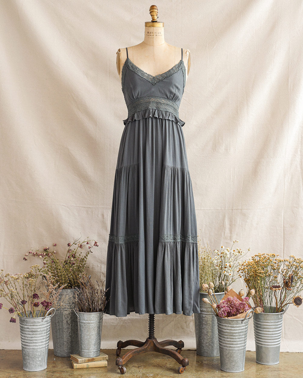 Gathered Seamoss Dress