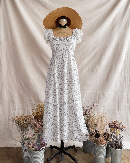 Fields of Grape Hyacinth Dress