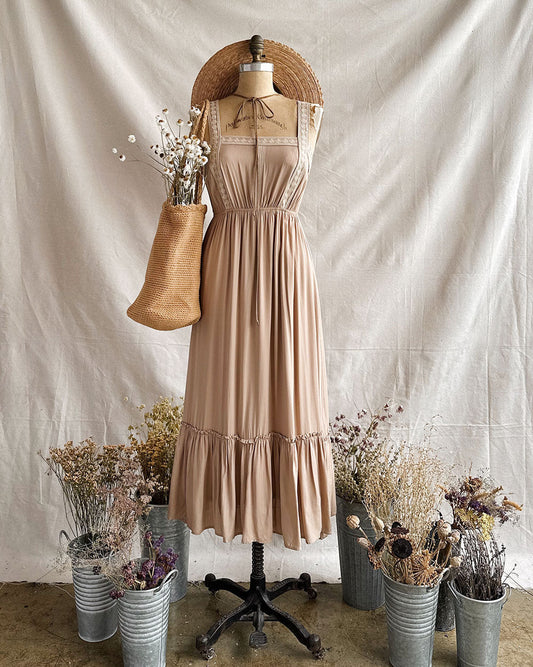 Dried Grasses Peasant Dress