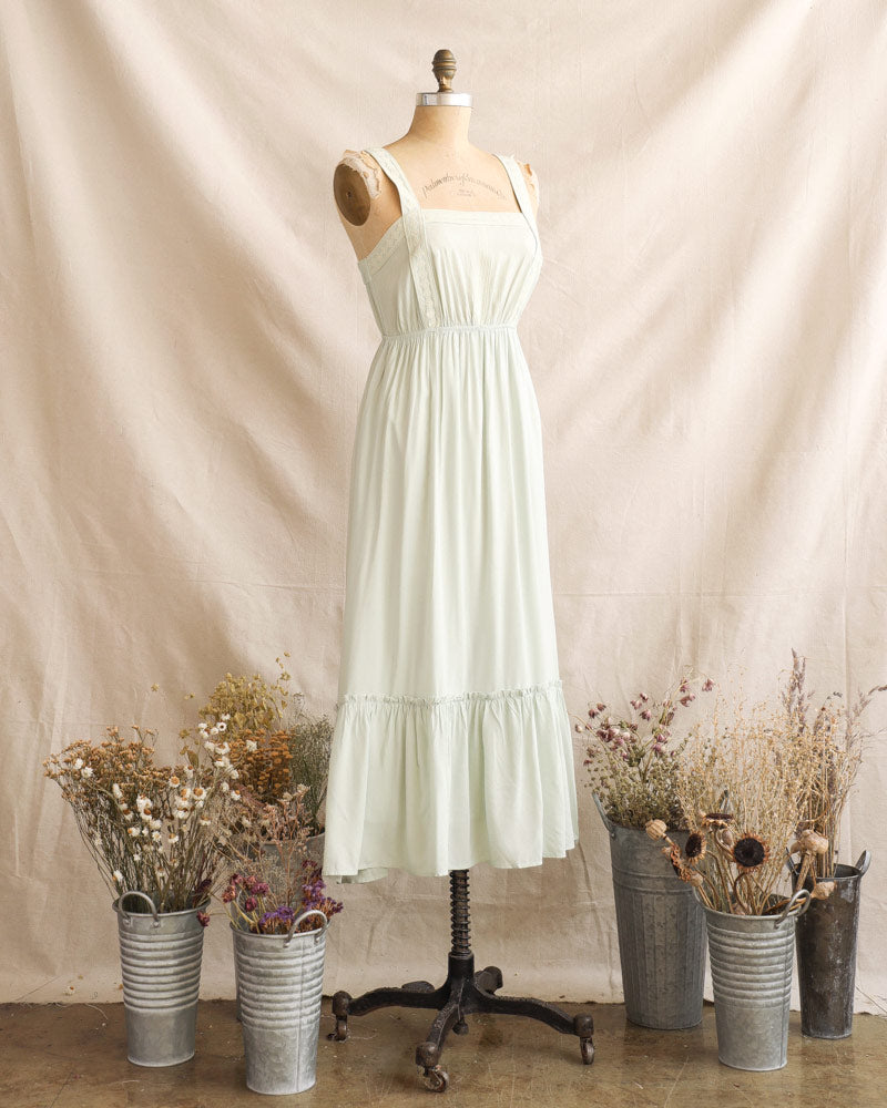 Fresh Grasses Peasant Dress