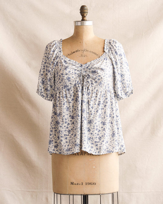 Sweet Blue Borage Top